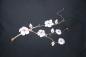 Mobile Preview: Kissenhülle weiße Kirschblüte bestickt Baumwolle Farbauswahl Größenauswahl