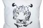 Preview: Kissenhülle Tiger bestickt Baumwolle Farbauswahl Größenauswahl