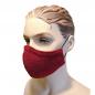 Mobile Preview: Mundmaske ROT HARRIS TWEED + Nasenbügel Atemmaske Wolle