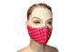 Preview: Mundmaske mit Nasenbügel Baumwolle 3-lagig FRAUEN wiederverwendbar Atemmaske