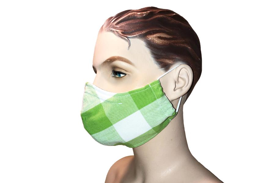 Mundmaske mit Nasenbügel Baumwolle 3-lagig MÄNNER wiederverwendbar Atemmaske