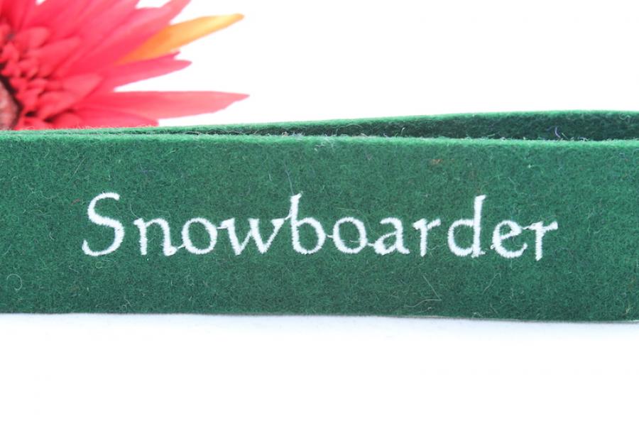 Schlüsselanhänger SNOWBOARDER Wollfilz Farbauswahl