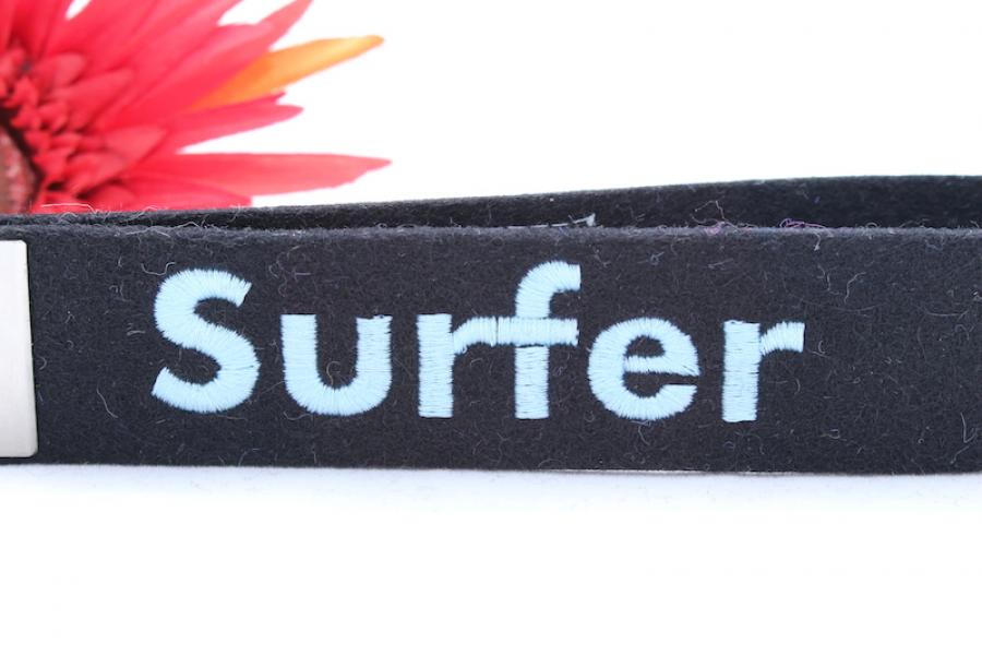 Schlüsselanhänger SURFER Wollfilz Farbauswahl